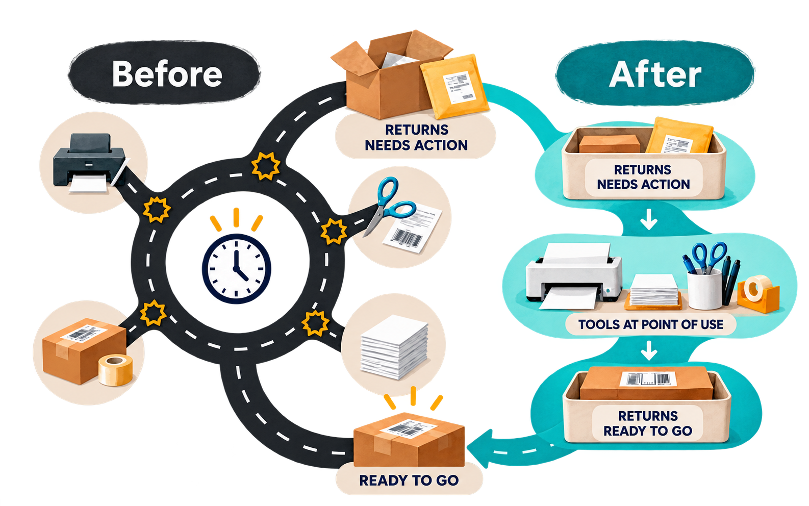 The Reality Method before-and-after process